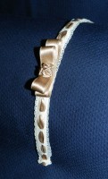 Diadema bebé encaje dos lacitos